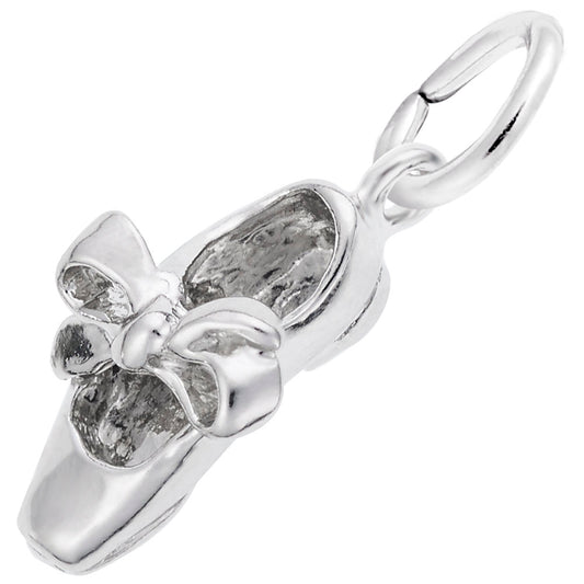 Maharaja Collection TAP SHOE with RIBBON Sterling Silver Charm