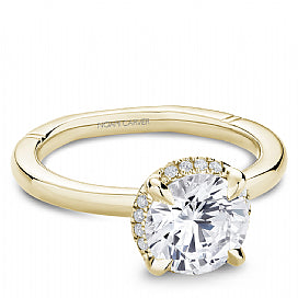 Maharaja Collection Atelier Solitaire Semi-Mount Engagement Ring in 14K Yellow Gold (0.07tcw)