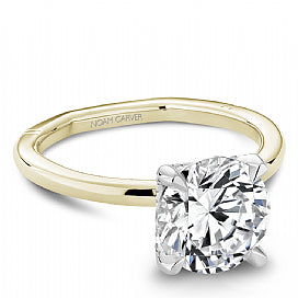 Maharaja Collection Atelier Solitaire Semi-Mount Engagement Ring in 14K Yellow Gold (0.08ct)