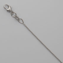 Maharaja Collection Cable Link Chain Necklace in 14K White Gold 18"