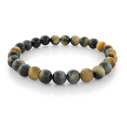 Maharaja Collection Tiger's Eye Beaded Men's Bracelet