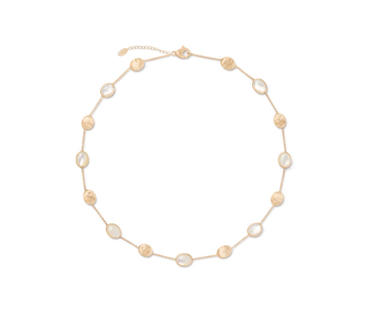 Maharaja Collection Siviglia Short Necklace in 18K Yellow Gold and Mother of Pearl