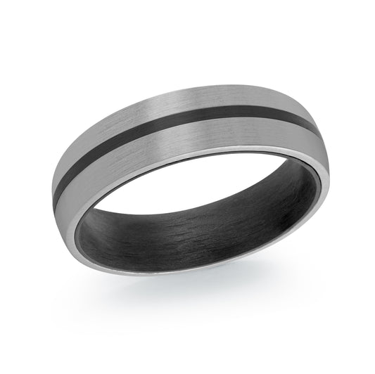 Maharaja Collection Stainless Steel Brushed Carbon Fiber Band in Stainless Steel (11)