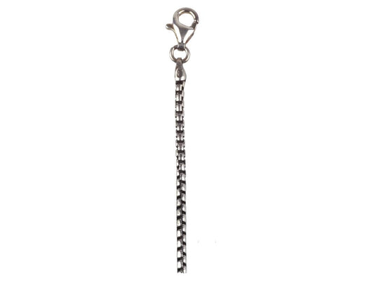Maharaja Collection Box Chain Necklace in Silver