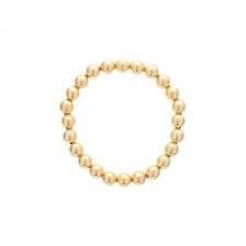 Maharaja Collection 8mm Gold Filled Beaded Bracelet in Gold