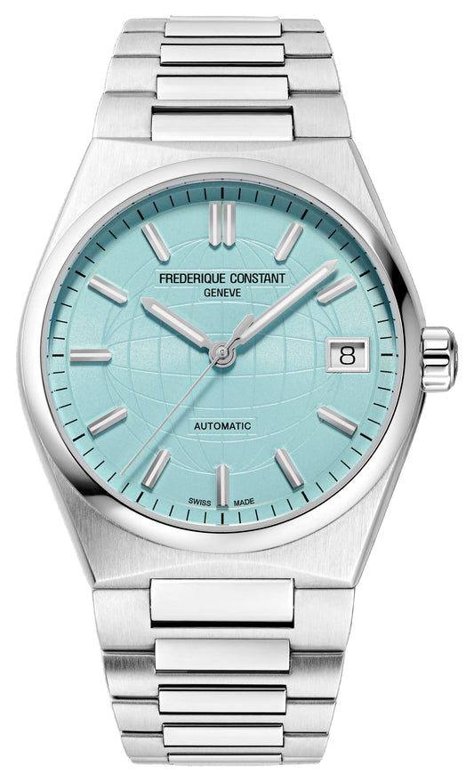 Maharaja Collection Ladies Automatic WR50 Light Blue Dial Watch in Stainless Steel