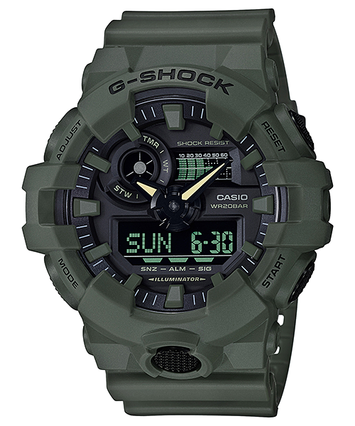 Maharaja Collection Men's Watch with Analog-Digital Green Dial in Resin