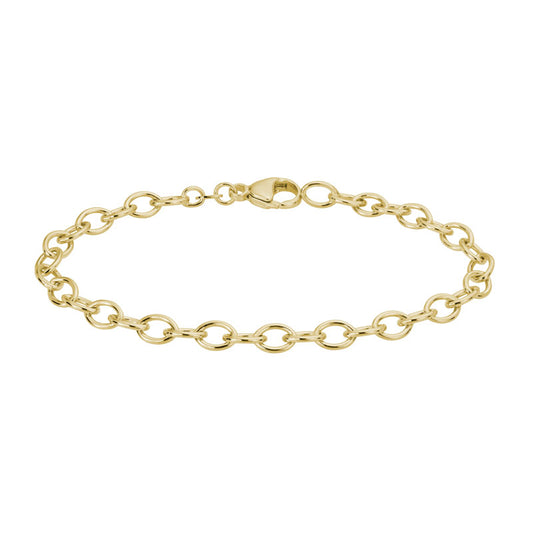 Maharaja Collection Cable Bracelet with Lobster Clasp in 14K Yellow Gold