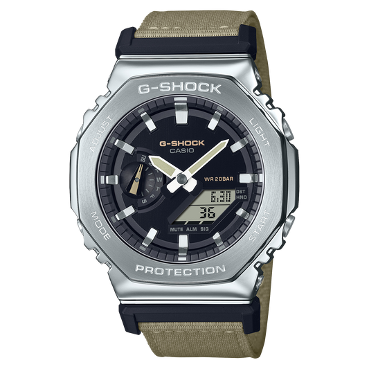 Maharaja Collection Men's 44mm Green G-Shock GM2100C-5A Watch in Stainless Steel