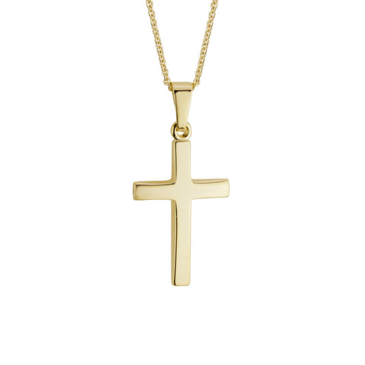 Maharaja Collection Large Cross Pendant Necklace in 14K Yellow Gold