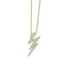 Maharaja Collection Lightning Bolt Necklace with 0.20ctw Diamonds in 18Kt Yellow Gold (0.20ctw)