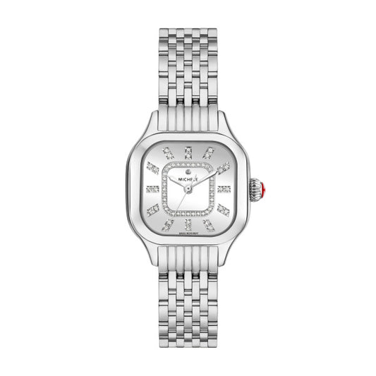 Maharaja Collection Meggie Diamond Dial Watch in Stainless Steel