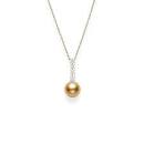 Maharaja Collection Golden South Sea Cultured Pearl Necklace in Gold