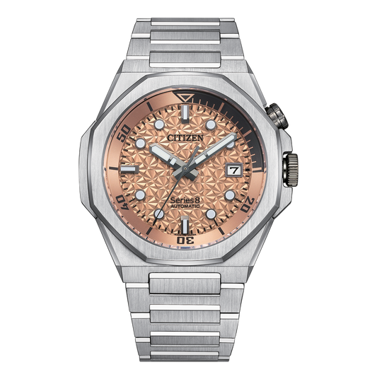 Citizen Limited Edition Automatic Series 8 890 Salmon Dial Men's Watch in Stainless Steel