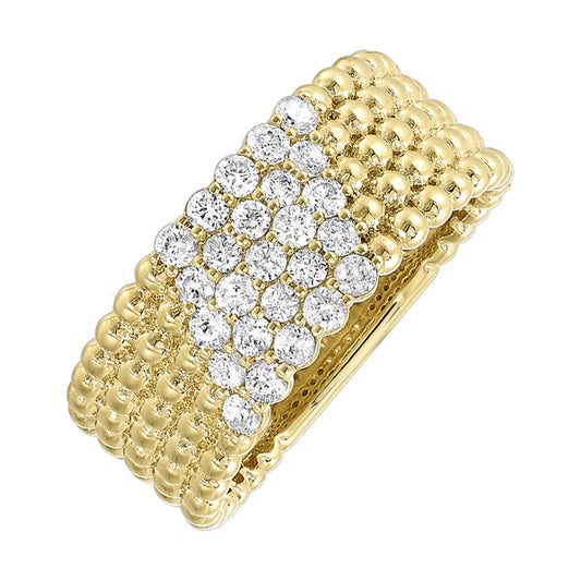 Maharaja Collection Round Diamond Fashion Band in 14K Yellow Gold (0.50 tdw)