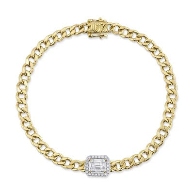 Maharaja Collection Baguette Diamond Link Bracelet in 14K Gold (0.30ctw)