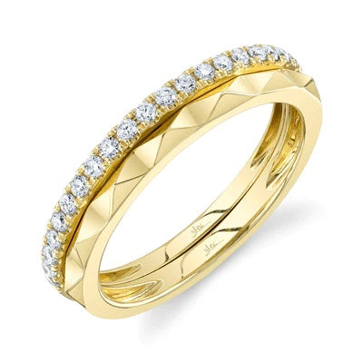 Maharaja Collection Round Diamond and Gold Band in 18K Yellow Gold (0.26tdw)