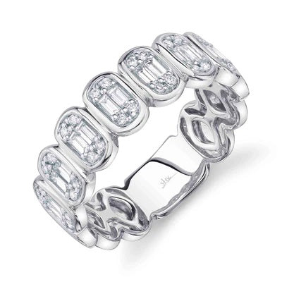 Maharaja Collection Baguette Diamond Band in 14K White Gold (0.50ct)