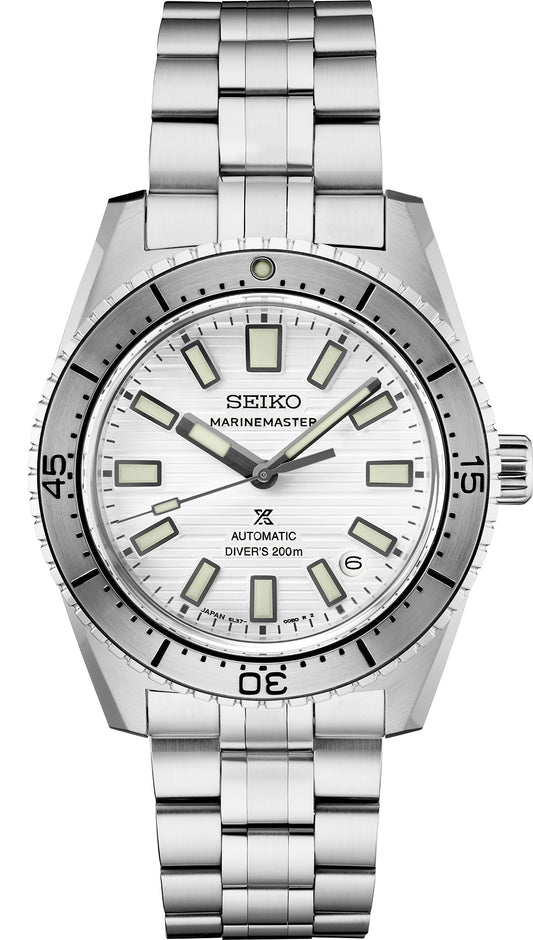 Maharaja Collection Seiko Prospex 1965 Diver Marinemaster White Dial Watch Automatic in Stainless Steel