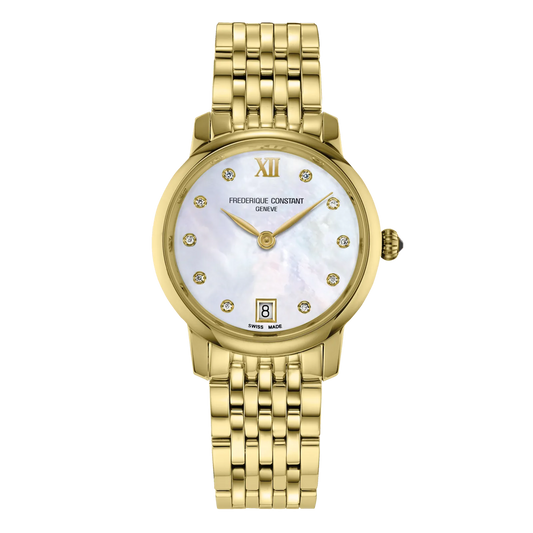 Maharaja Collection Classic Ladies Quartz Watch with Mother of Pearl Dial in Stainless Steel