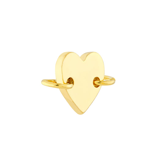 Maharaja Collection Disk Charm with Jump Rings in 14K Yellow Gold