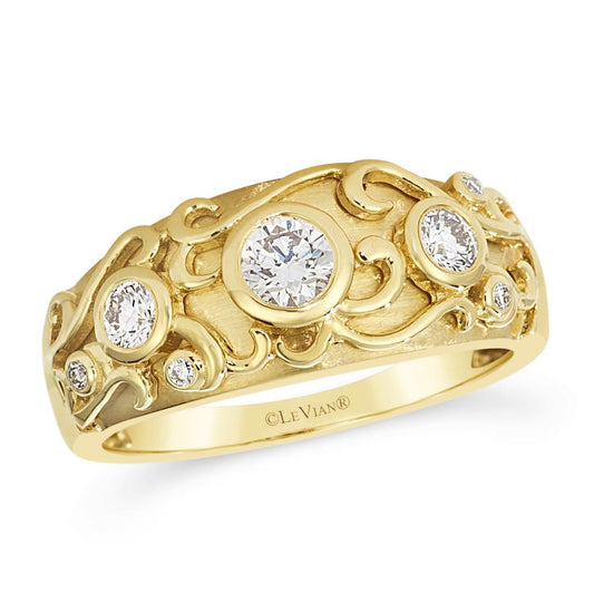 Maharaja Collection Nude Diamond Ring in 14K Honey Gold (0.42ctw)