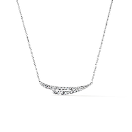 Maharaja Collection Hearts on Fire French Cut Diamond Pendant Necklace in 18K White Gold (0.50ctw)