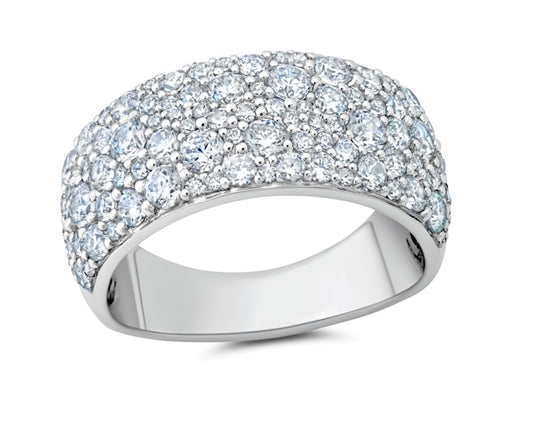 Maharaja Collection Round Diamond Wedding Band in Platinum (1.85tdw)
