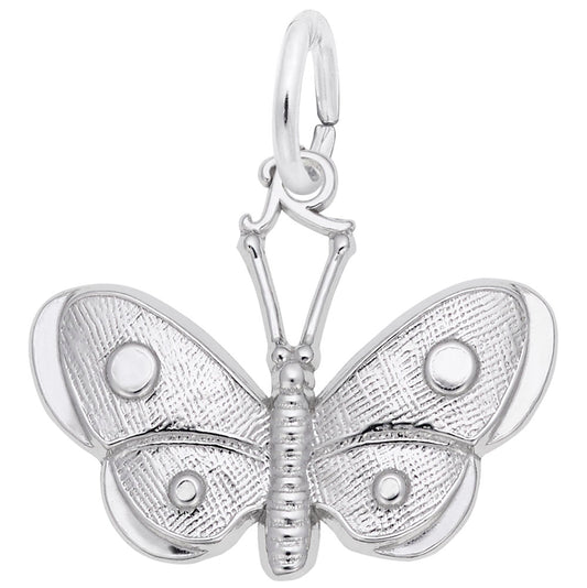 Maharaja Collection Butterfly Charm in Sterling Silver