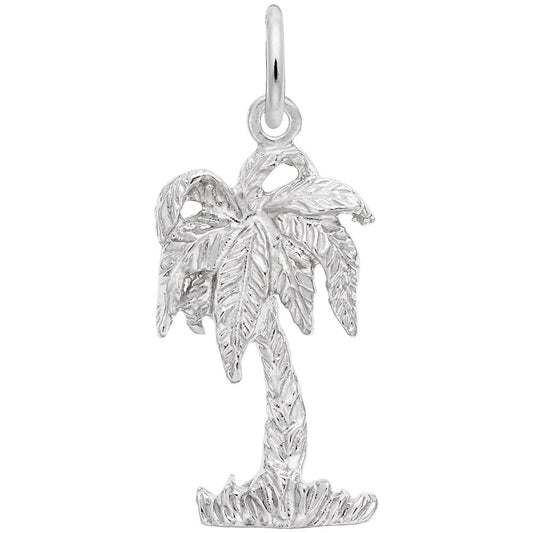 Maharaja Collection Palm Tree Charm in Sterling Silver