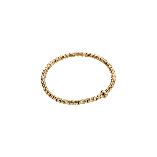 Maharaja Collection Flex'it Bracelet with White Diamond in 18K Yellow Gold (0.01ct)