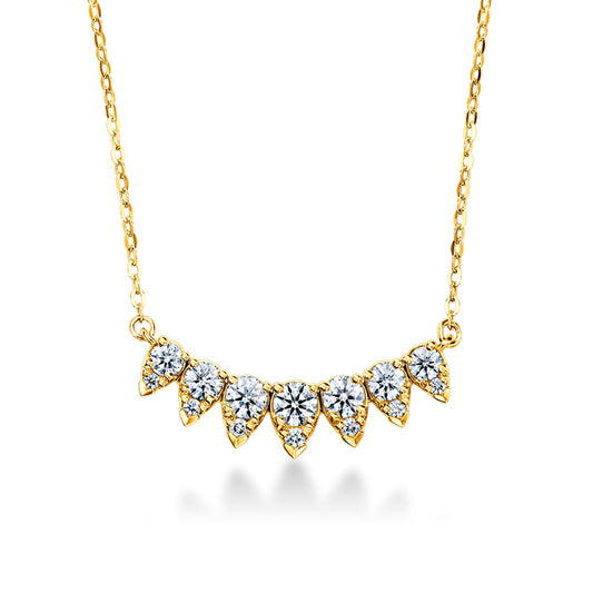 Maharaja Collection Aerial Lunar Eclipse Pendant Necklace with 0.33ct Diamond in 18K Yellow Gold (0.33tdw)