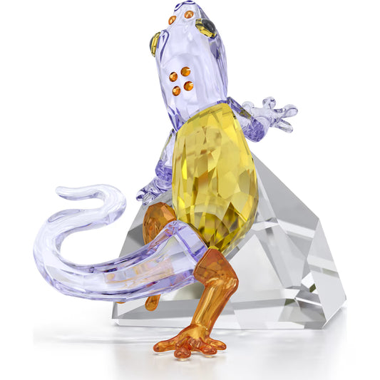 Maharaja Collection Idyllia Gecko Multi-Color Crystal Necklace in Swarovski