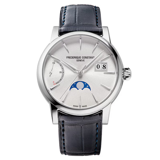 Maharaja Collection 40mm Silver-Tone Men's Watch with Power Reserve Big Date in Stainless Steel