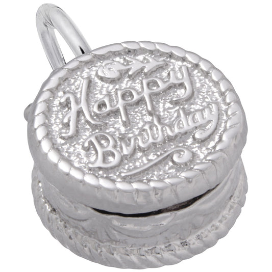 Maharaja Collection Happy Birthday Sterling Silver Charm