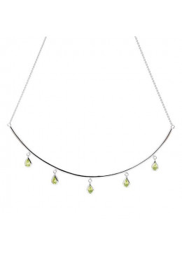 Maharaja Collection Peridot Necklace in 14K Yellow Gold