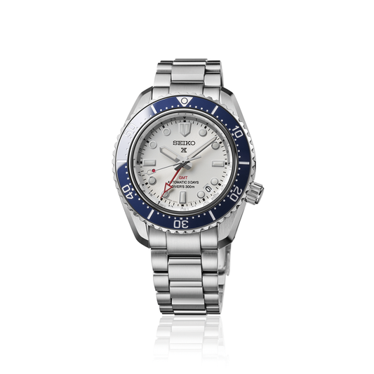 Maharaja Collection 42mm White Dial Prospex Luxe SS 1968 Diver Automatic GMT Men's Watch in White Gold