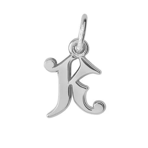 Maharaja Collection Initial Charm in Sterling Silver
