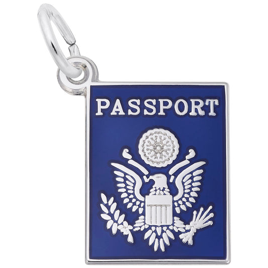 Maharaja Collection United States Passport Charm in Sterling Silver