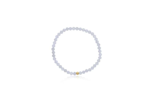 Maharaja Collection Moonstone Bead Bracelet in Gold Filled
