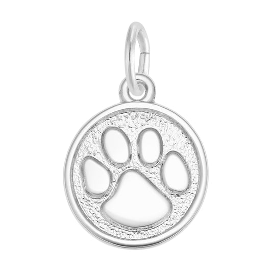 Maharaja Collection PAW PRINT Charm in Sterling Silver