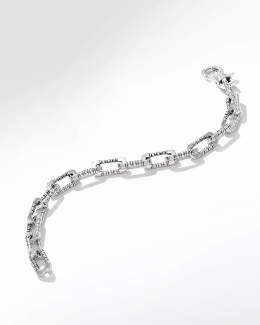 Maharaja Collection Cycladic Void Link Bracelet in Sterling Silver