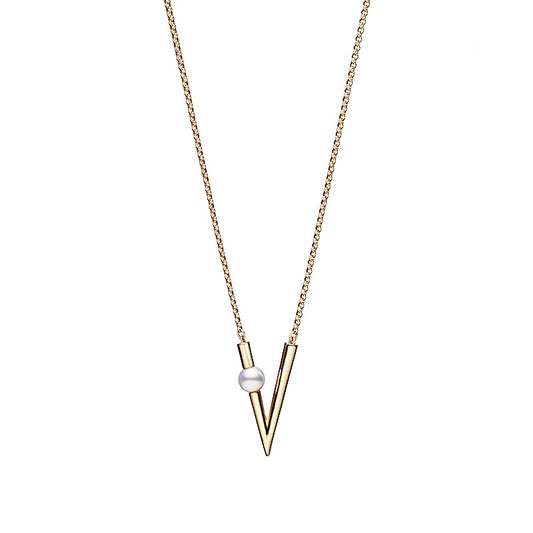 Mikimoto Akoya Cultured Pearl Pendant Necklace in 18K Yellow Gold