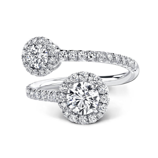 Forever Mark 18Kw Diamond Bypass Ring
