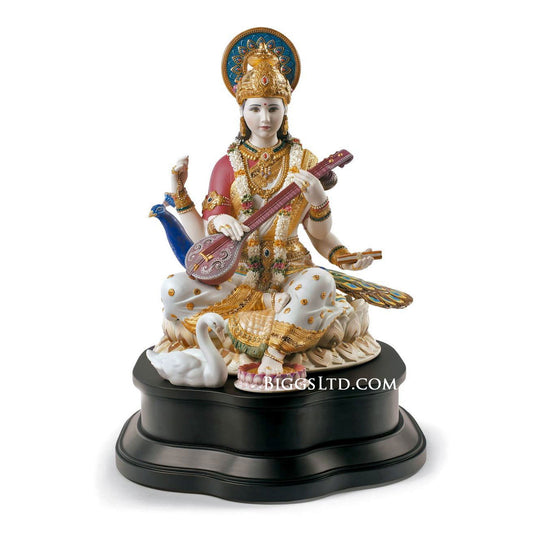 Maharaja Collection Saraswati Goddess of Knowledge Pendant Necklace