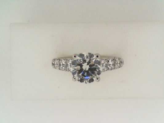 Maharaja Collection Round Diamond Solitaire Ring in Platinum (1.97tcw)