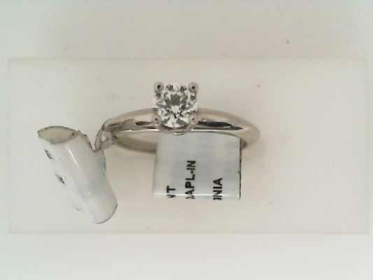 Maharaja Collection Round Diamond Solitaire Ring in Platinum (0.32tw)