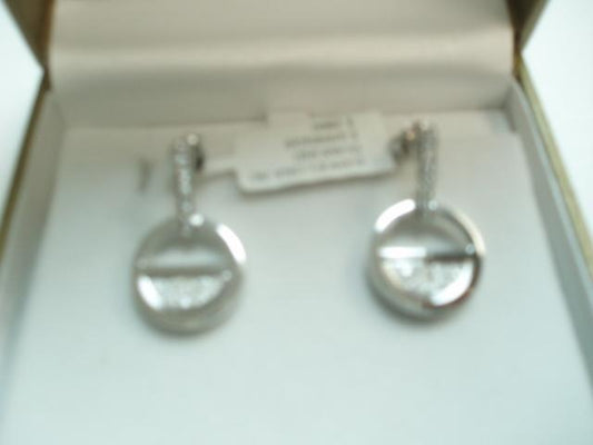 Maharaja Collection Round Diamond Barcelona Earrings in 18K White Gold (0.34ct)