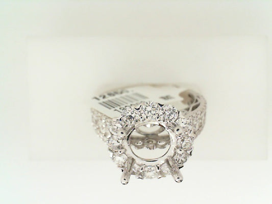 Maharaja Collection Various Shape Diamond Semi-Mount Ring in 18K White Gold (1.70ctw)