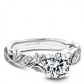 Maharaja Collection Round Diamond Semi-Mount Engagement Ring in 14K White Gold (1.08ct)